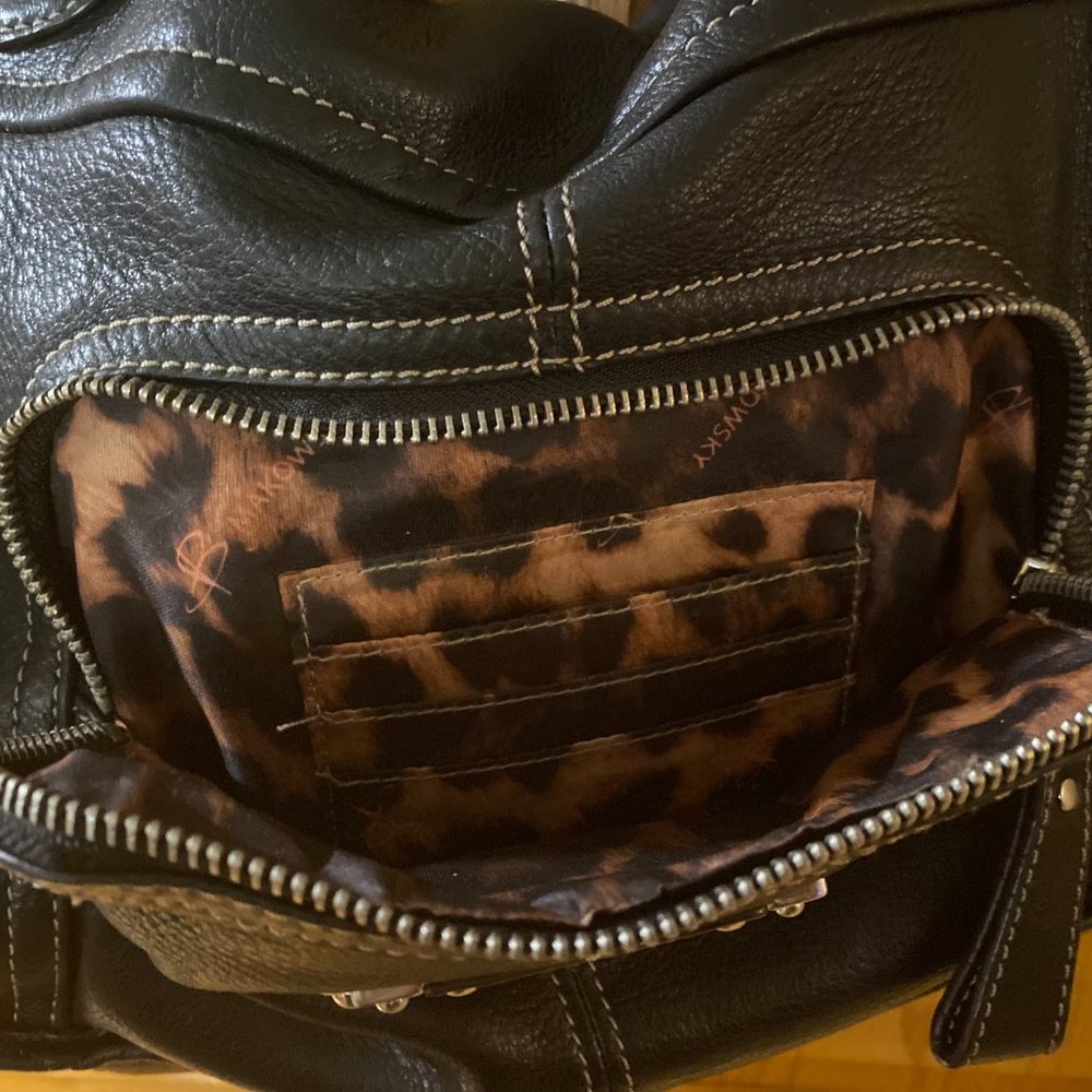 100% Genuine Leather by B. Makowsky Black Purse - Picture 10 of 16